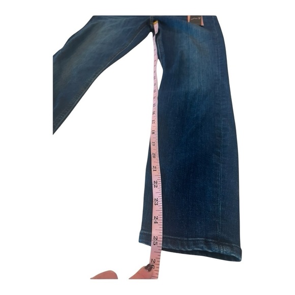 Jen7 by 7 For All Mankind Legging Ankle Jeans Sculpting Panel Size 4 Dark Wash - Picture 7 of 14